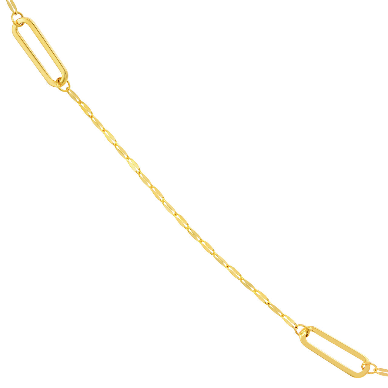 Paperclip Link Station Necklace