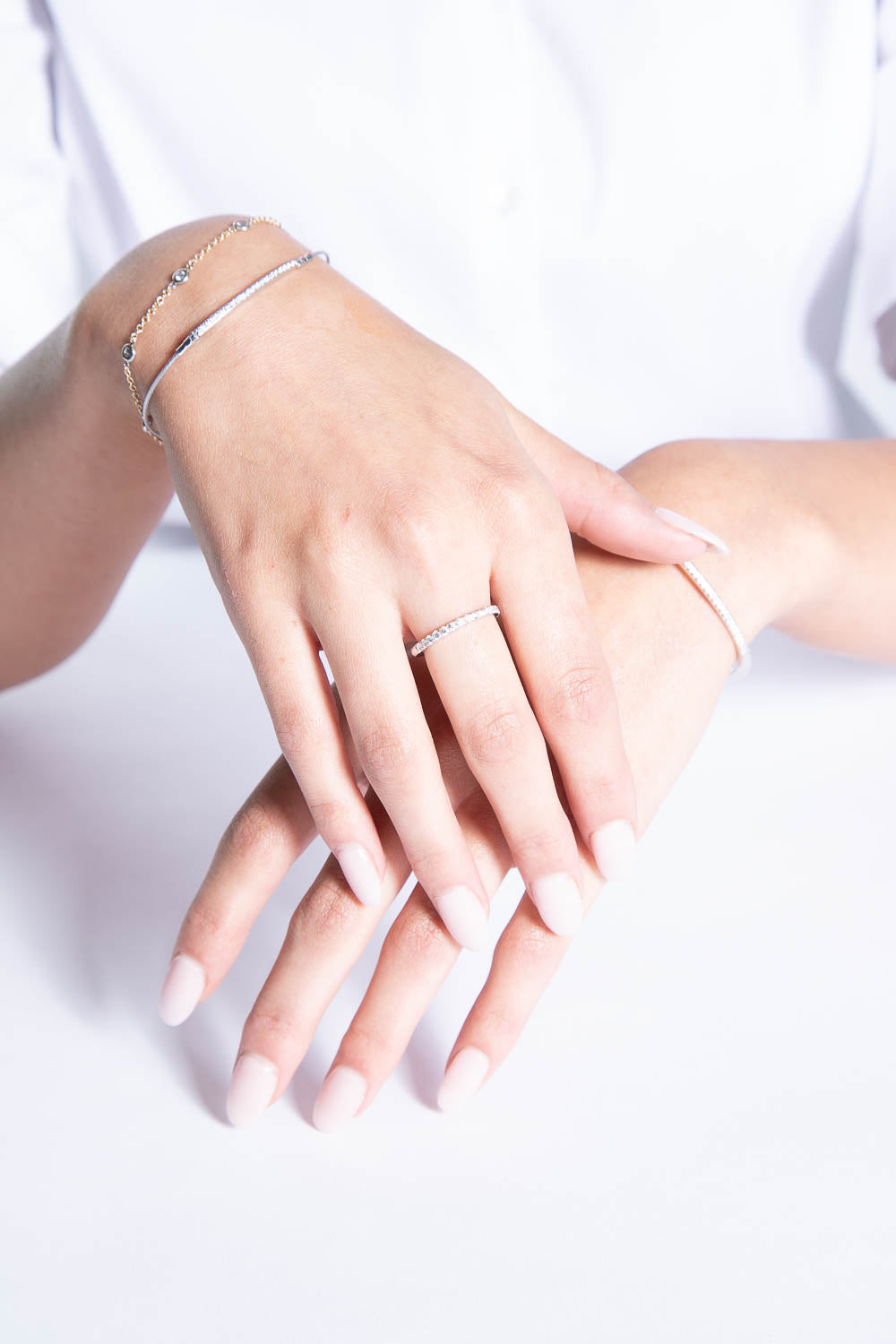 Signature Two-Tone Diamond Station Bracelet