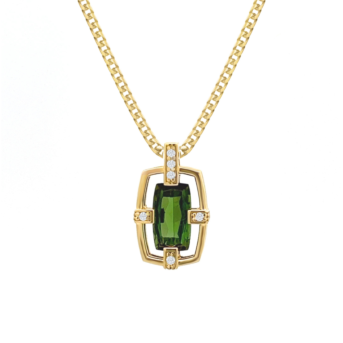 Sloane Tourmaline Cage Pendant