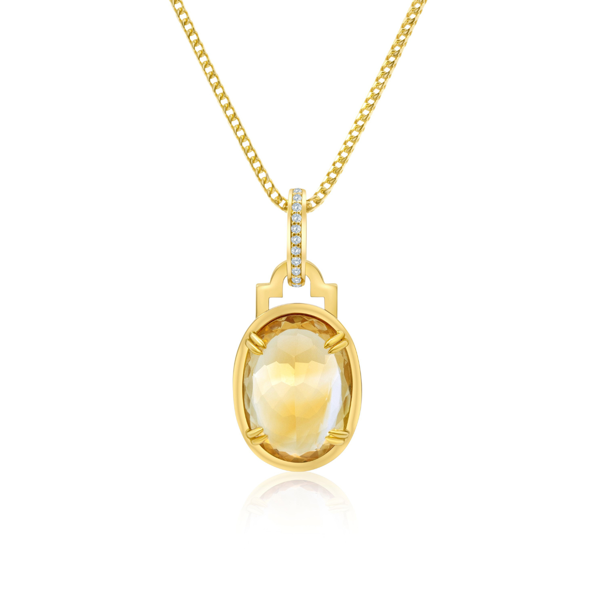 Aubri Citrine Pendant