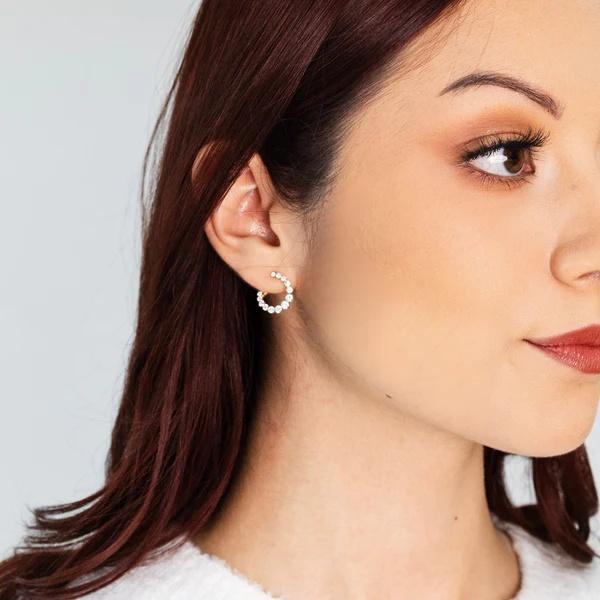 Diamond Spiral Earrings