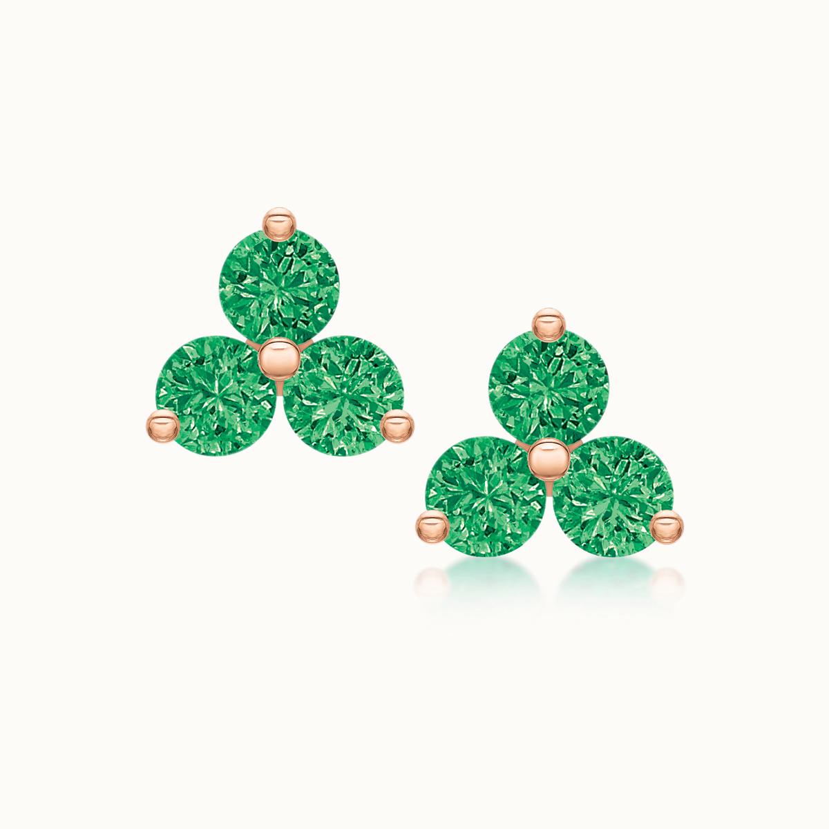 Lauren Studs Grand Emerald
