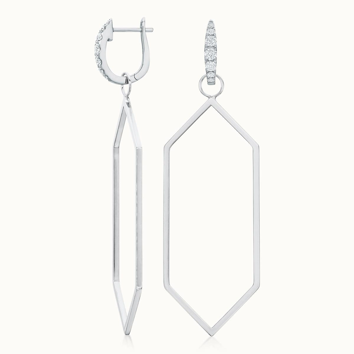 Hexagon Earring Charms