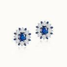 Sapphire & Diamond Studs