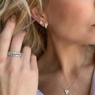 Savannah Reversible Sapphire & Diamond Huggies