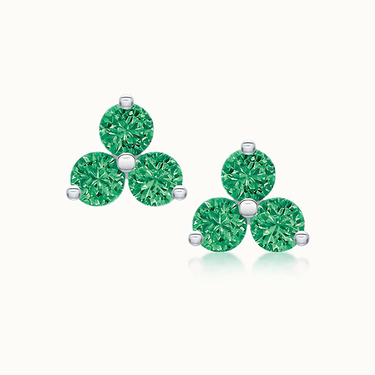 Lauren Studs Grand Emerald