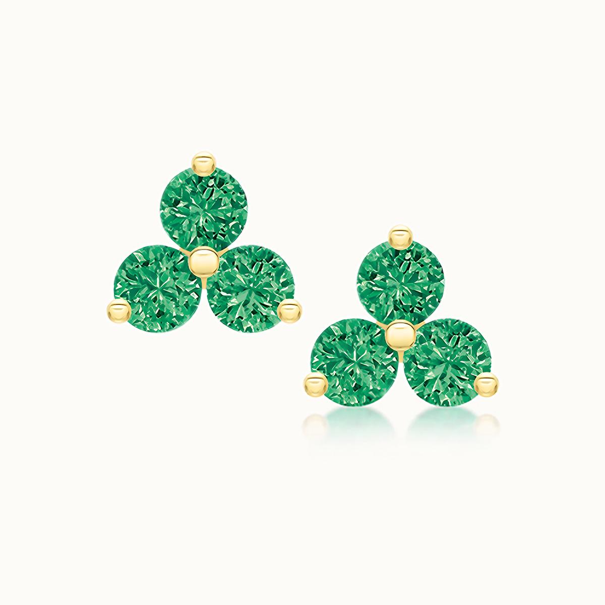 Lauren Studs Grand Emerald