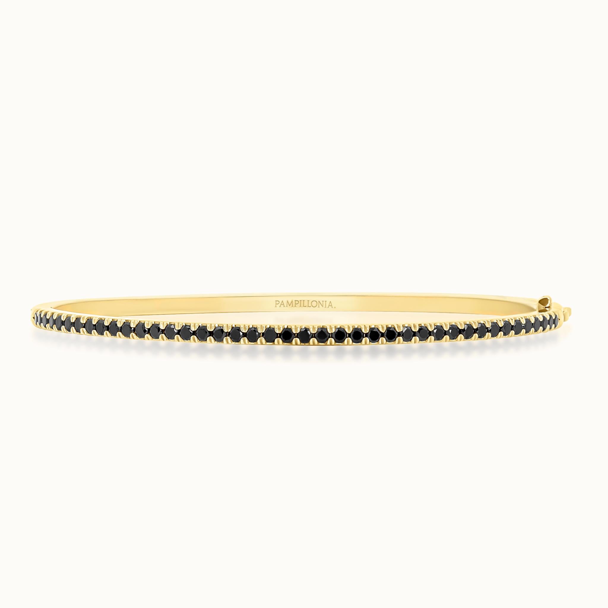 Lennon Black Diamond Bangle
