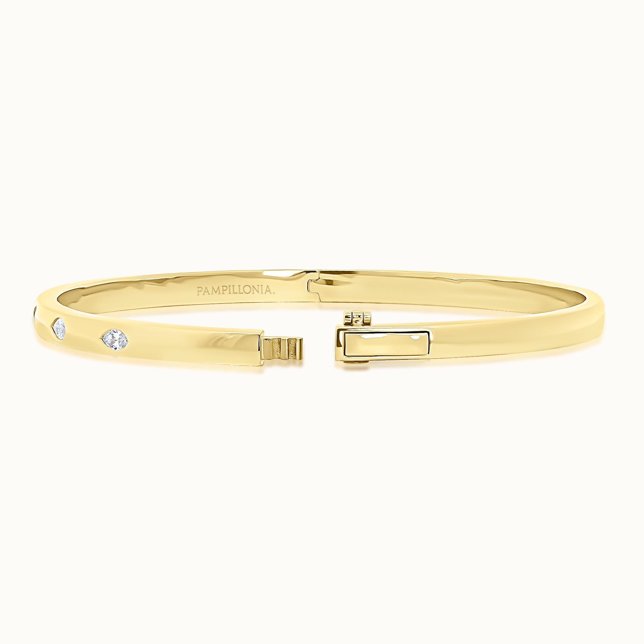 Lennon Burnished Marquise Bangle