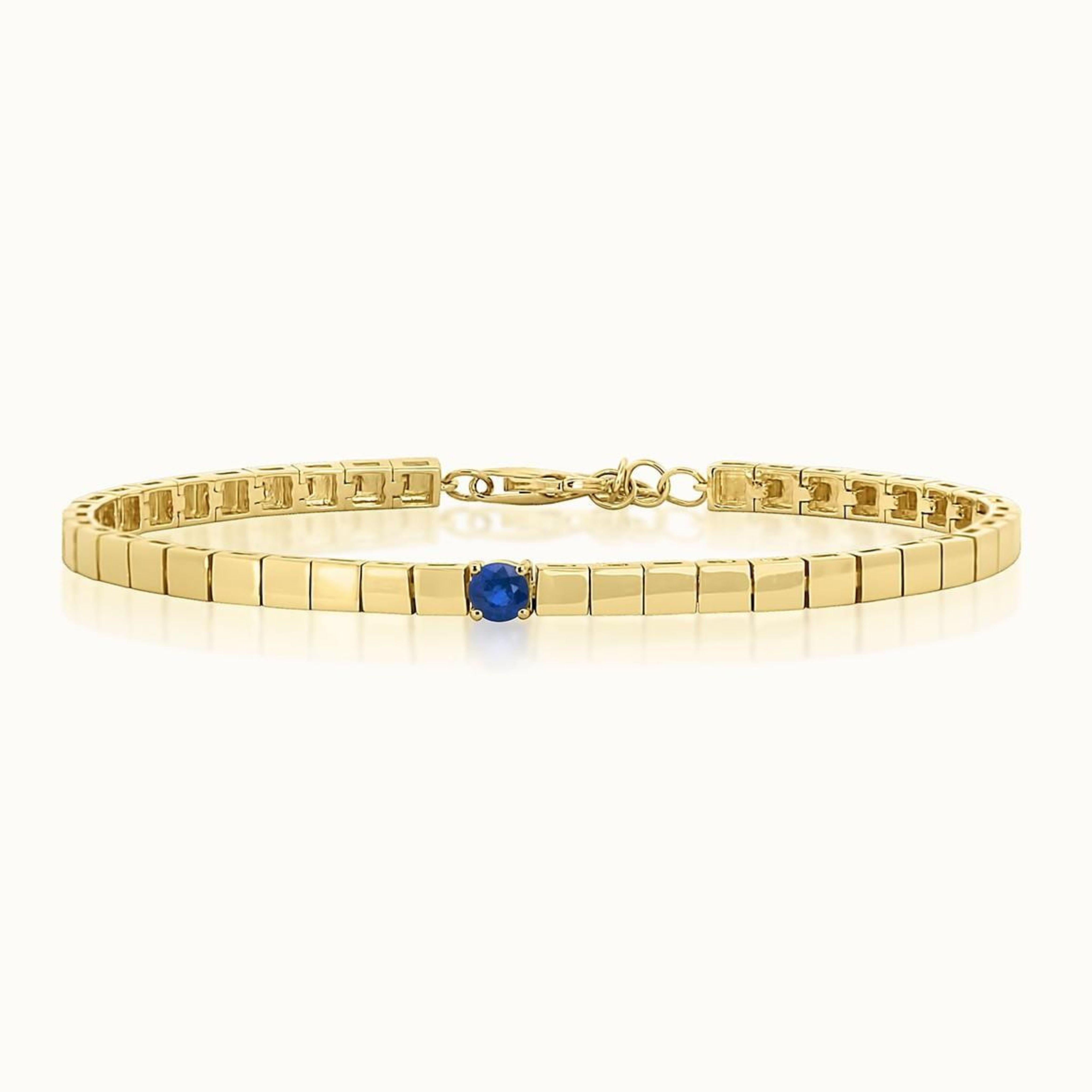 Round Sapphire Bracelet