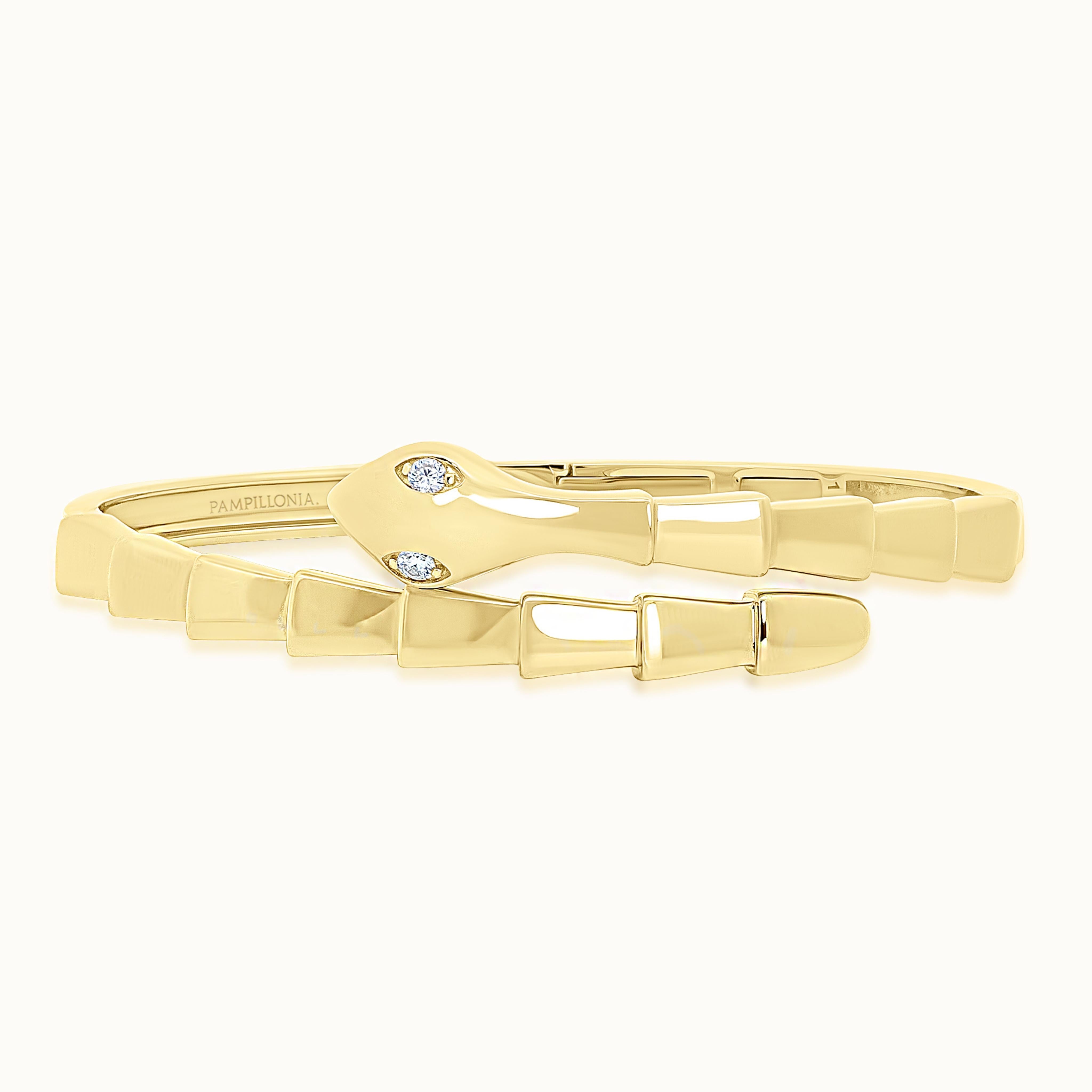 Snake Diamond Cuff