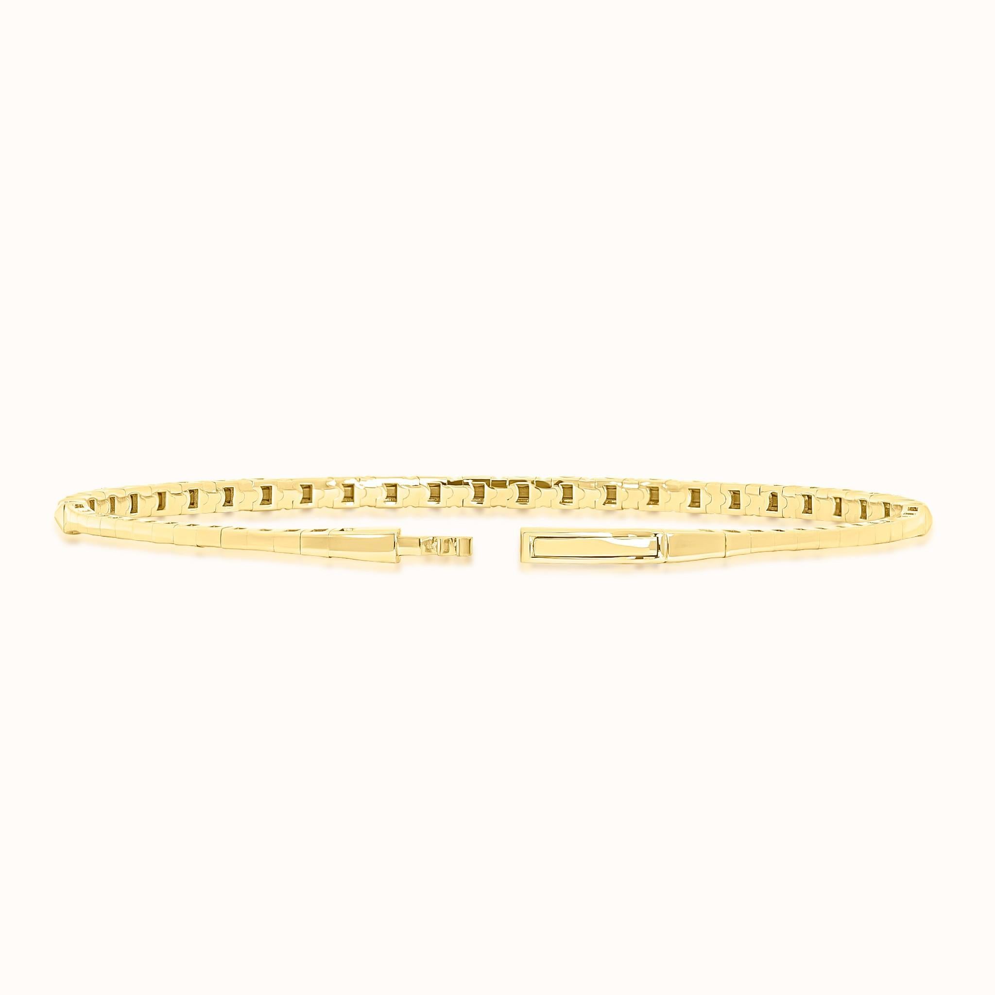 Pyramid and Diamond Flex Bangle