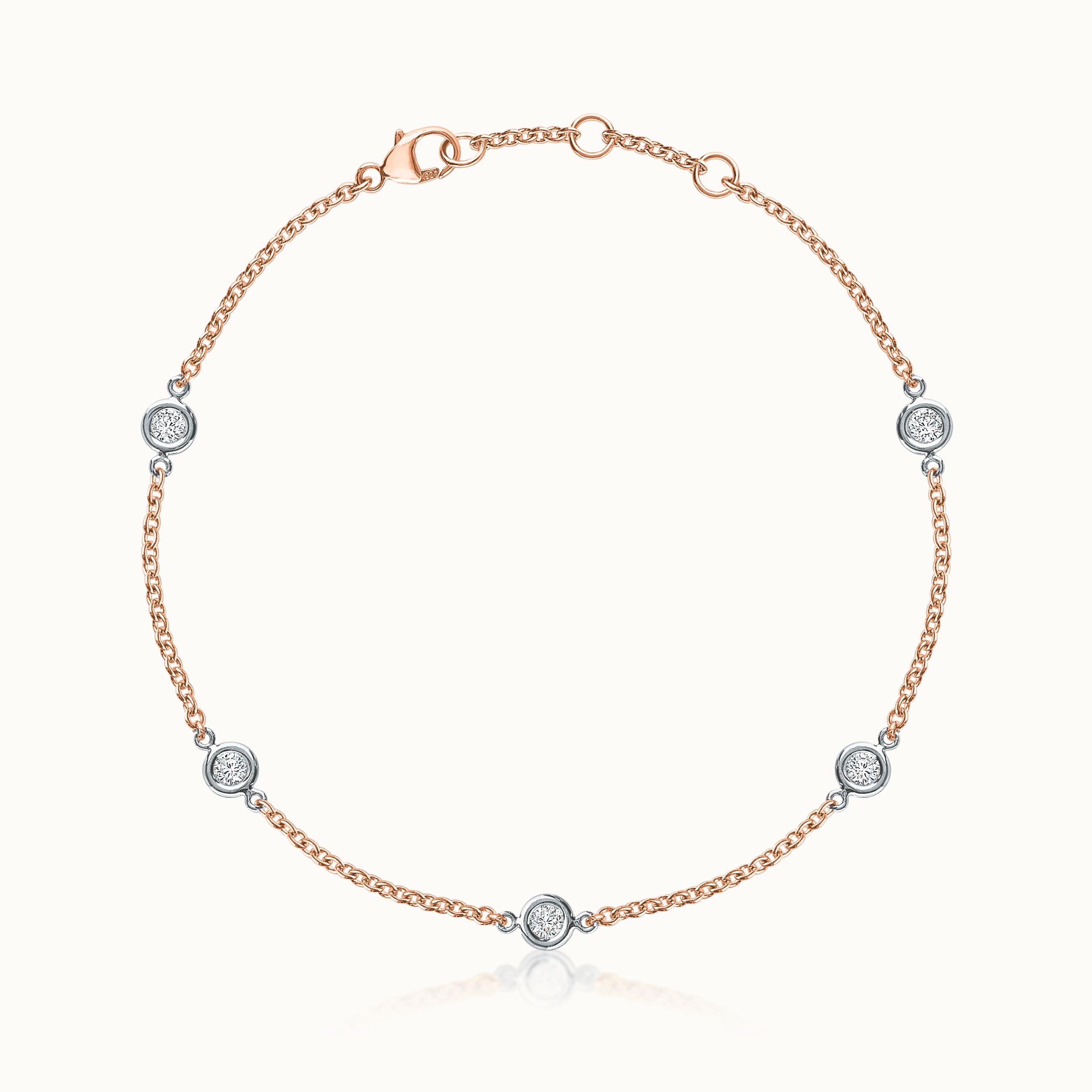 Signature Two-Tone Diamond Station Bracelet