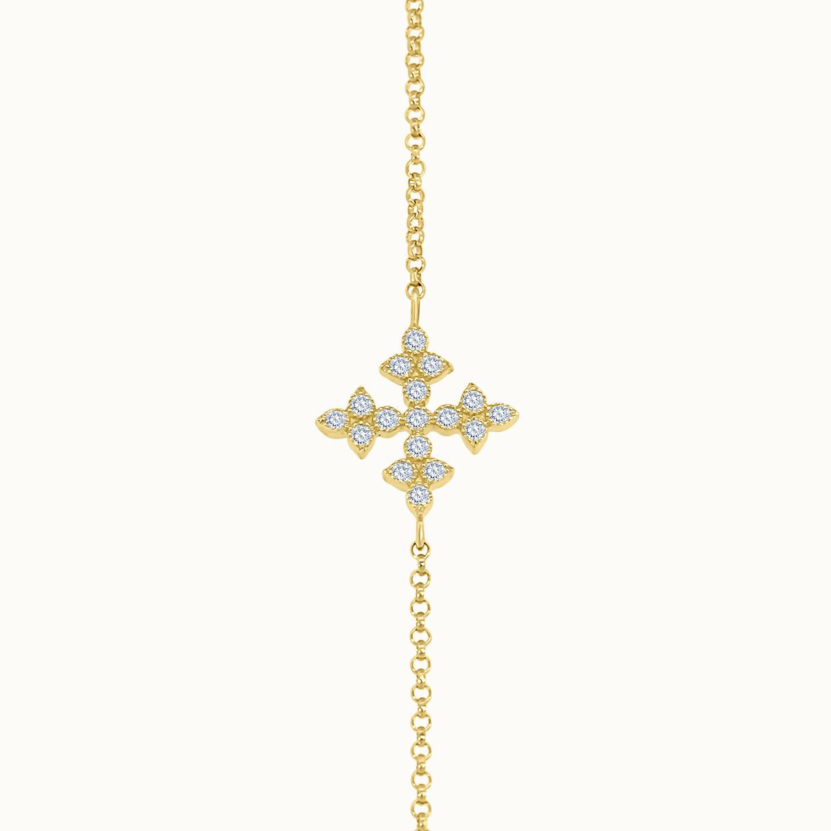 Maltese Cross Diamond Bracelet
