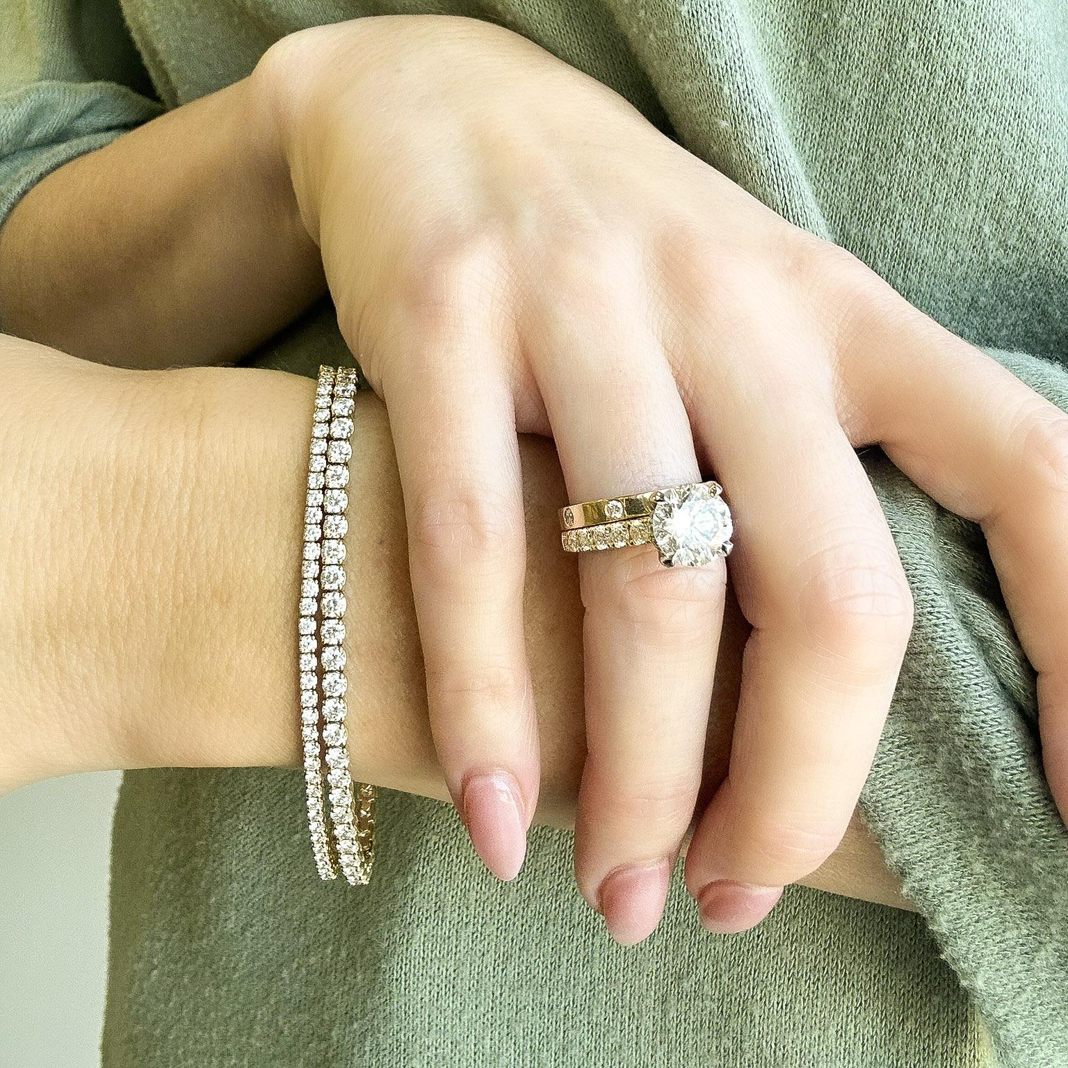 Diamond Line Bracelet 5 ct