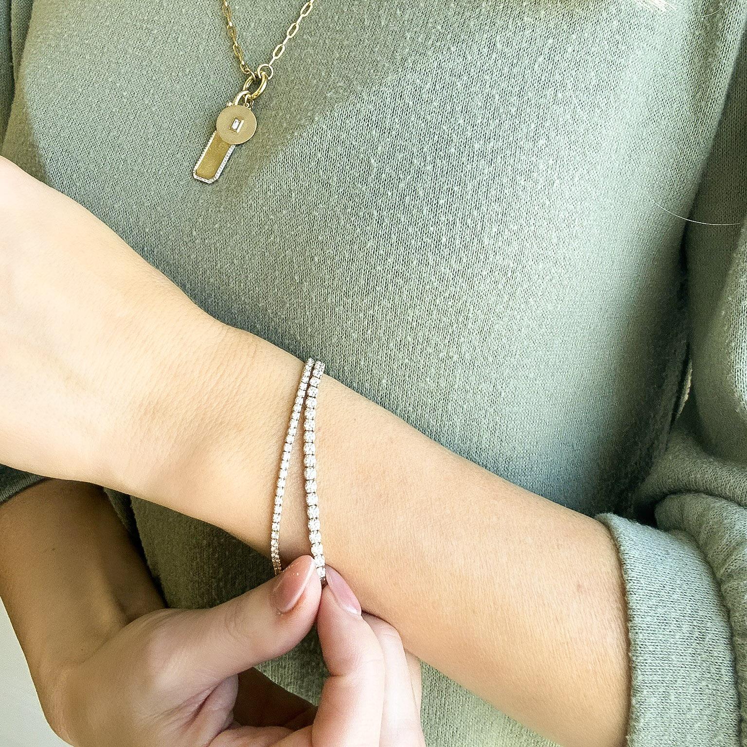 Diamond Line Bracelet 5 ct