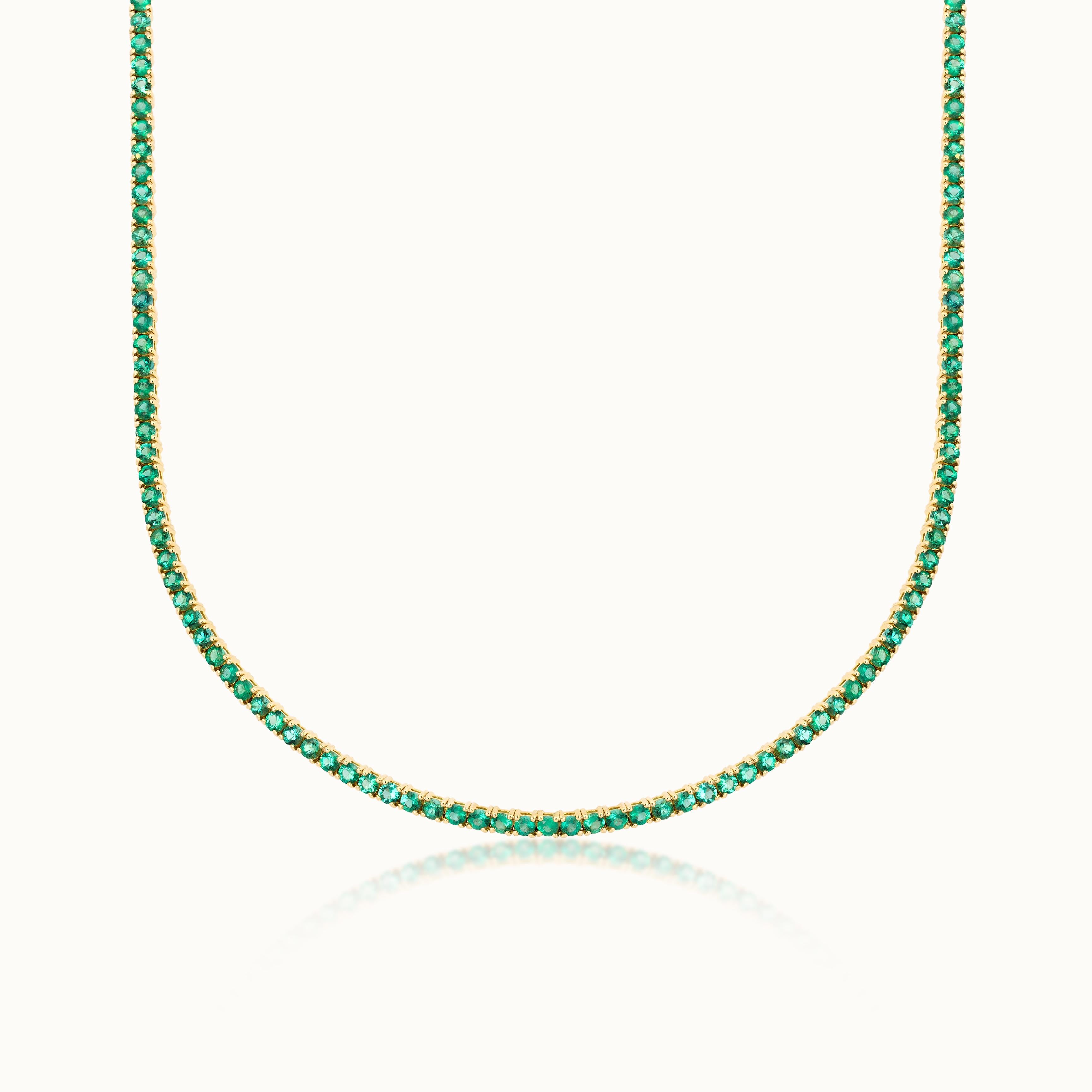 Emerald Line Necklace