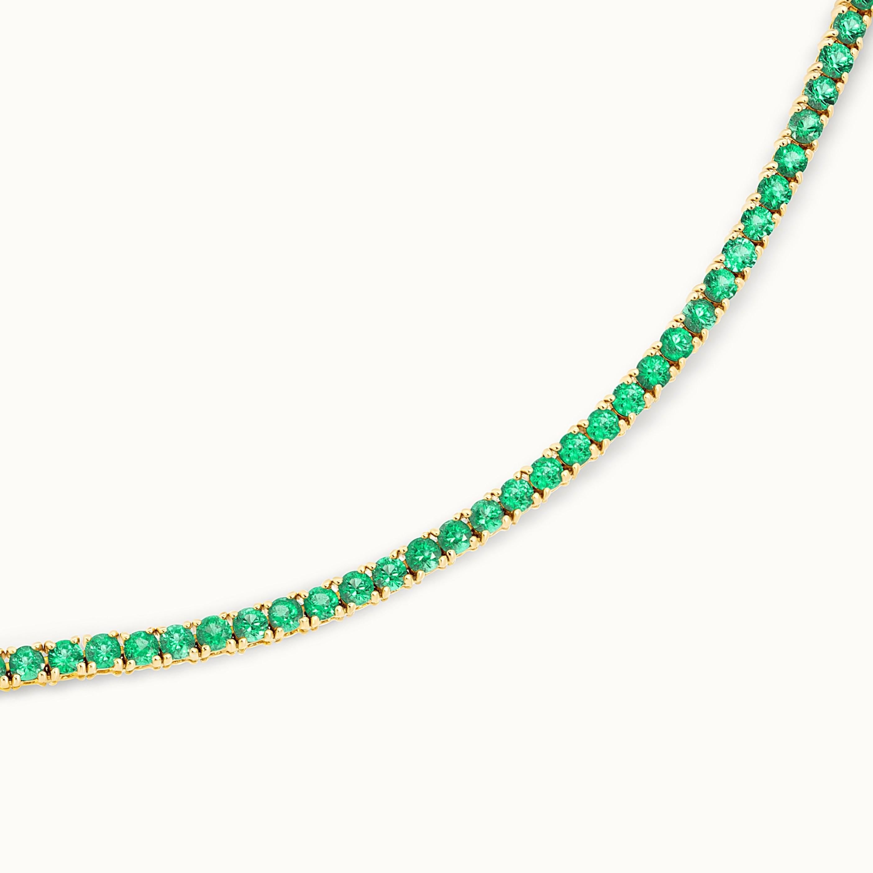 Emerald Line Necklace