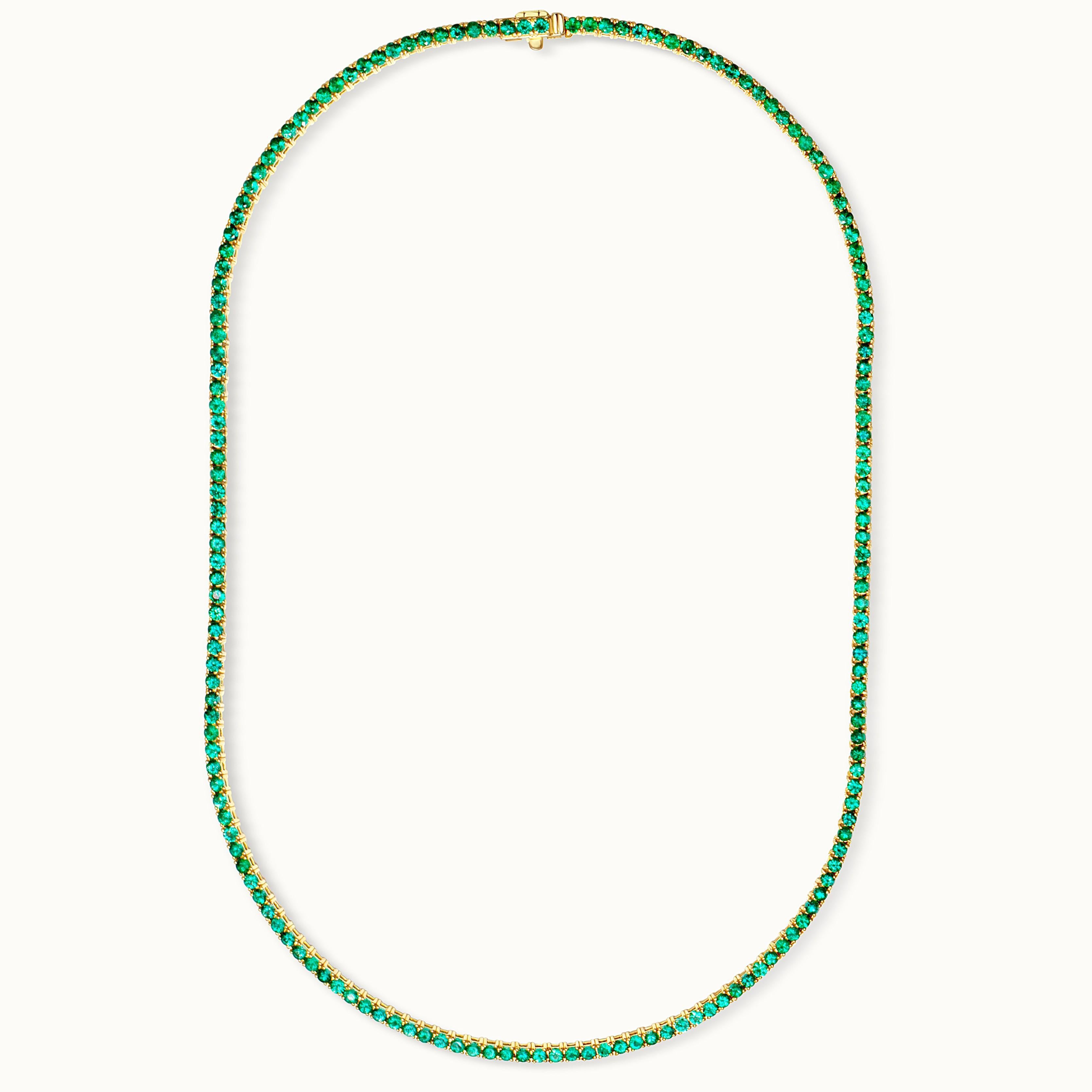 Emerald Line Necklace