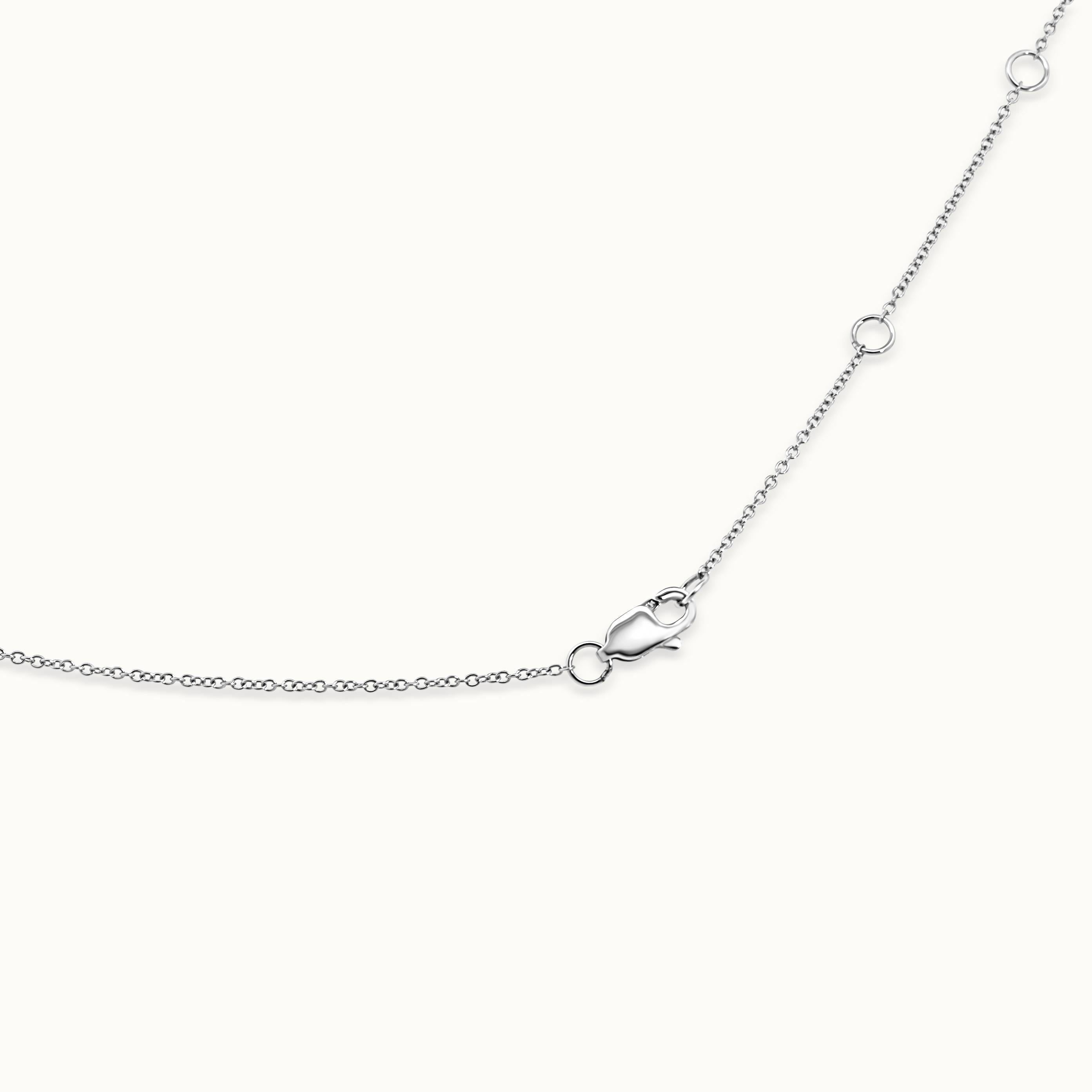Diamond & Sapphire Station Necklace