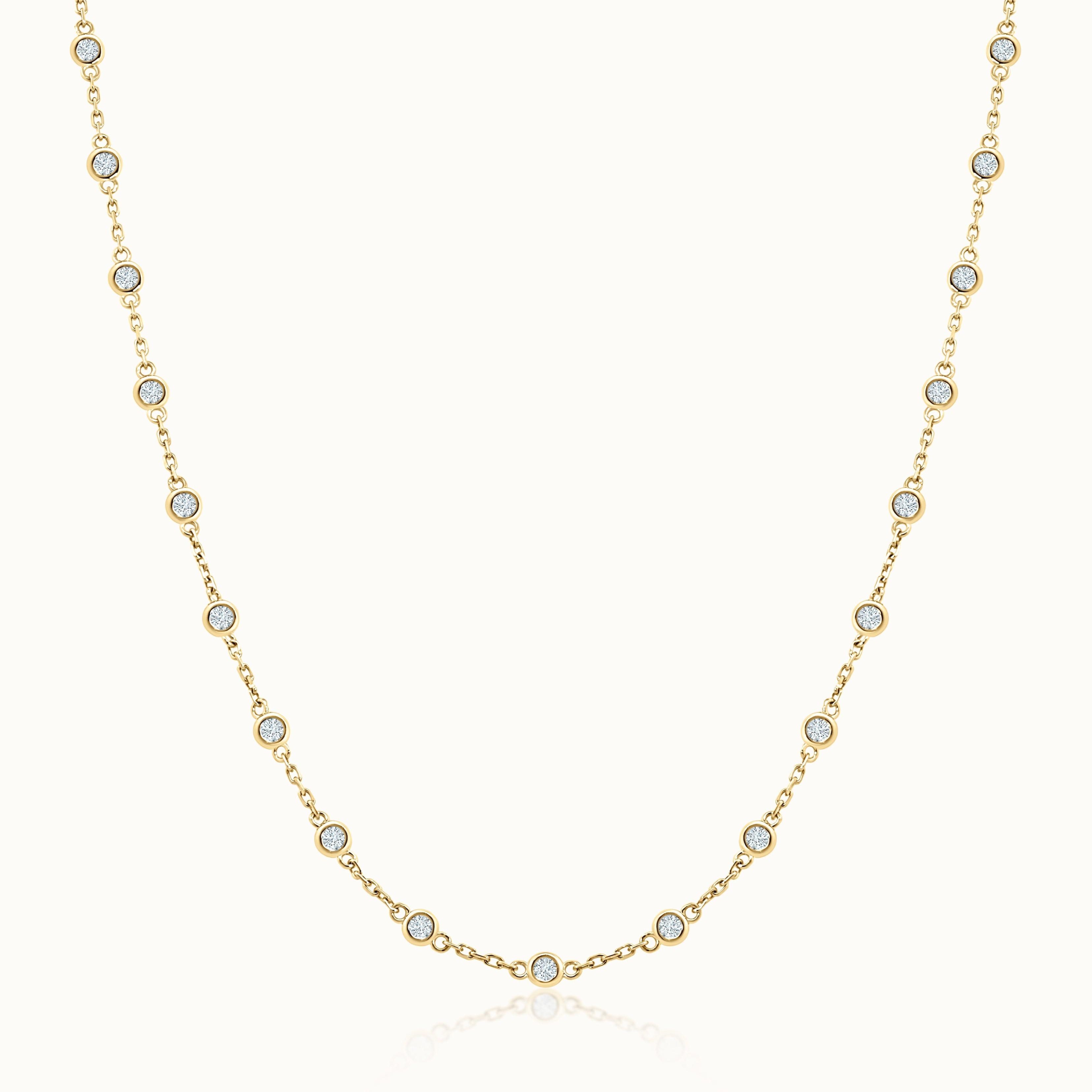 Diamond Station Necklace