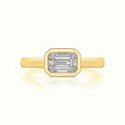 Quinn Emerald Cut East & West Diamond Ring