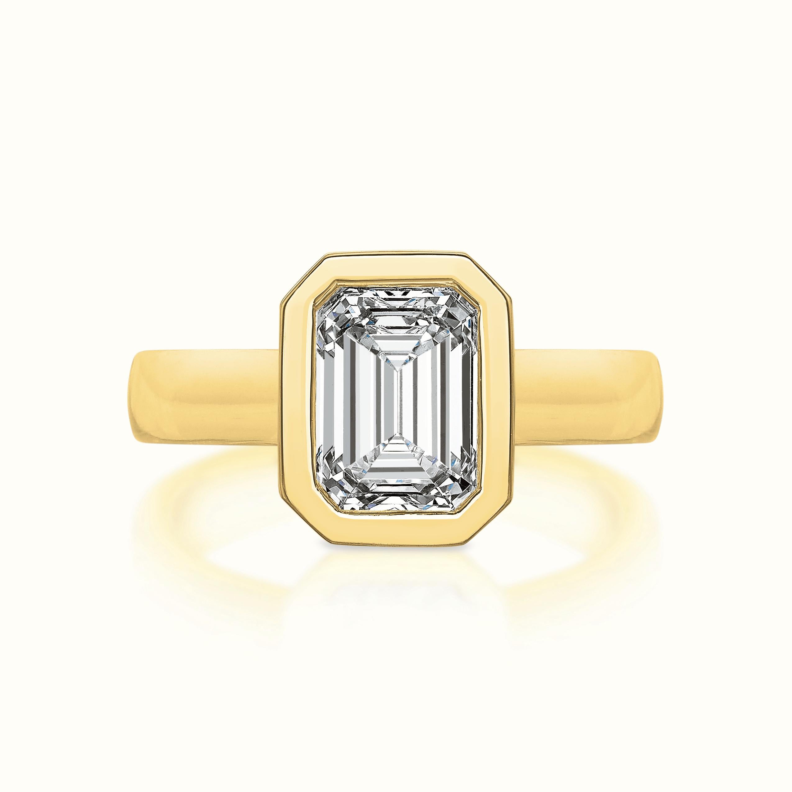 Quinn Emerald Cut Diamond Ring  2.00 ct