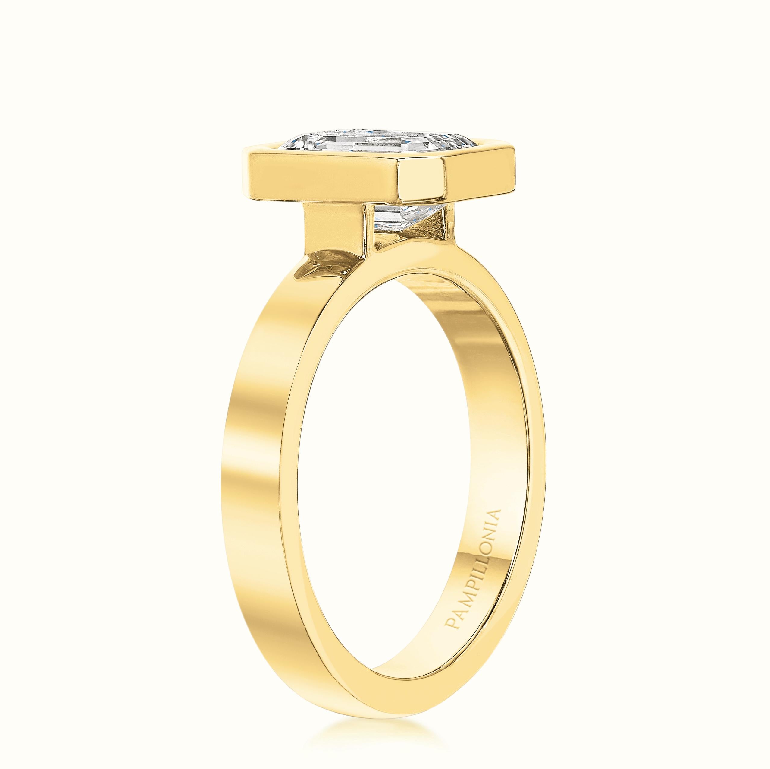 Quinn Emerald Cut Diamond Ring  2.00 ct