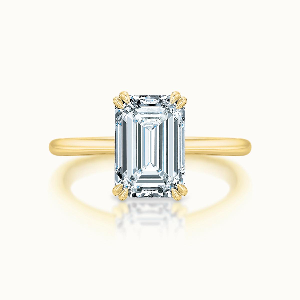 Lennon Emerald Cut Diamond Solitaire