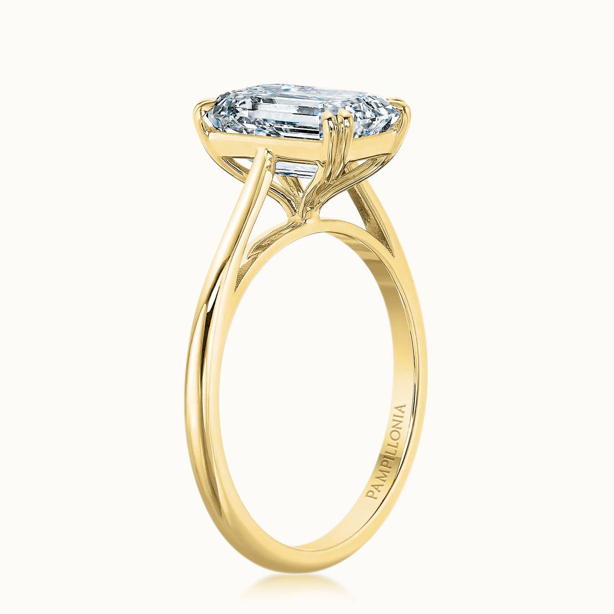 Lennon Emerald Cut Diamond Solitaire