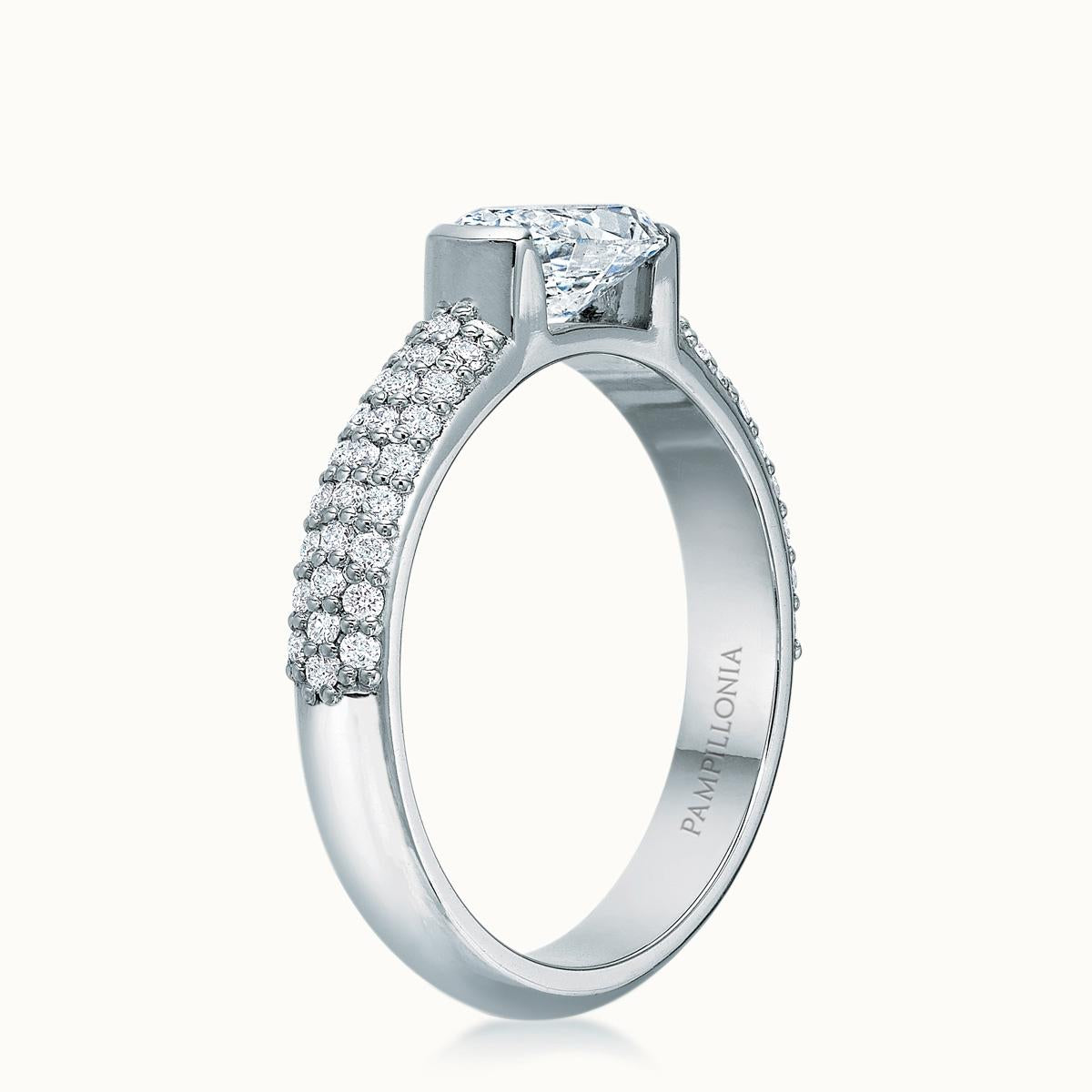 Kathleen East & West Oval Diamond Triple Pave