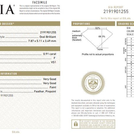 Kathleen East & West Oval Diamond Triple Pave