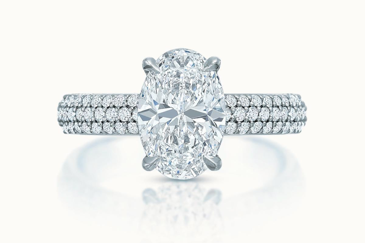 Kathleen Solitaire Oval Diamond