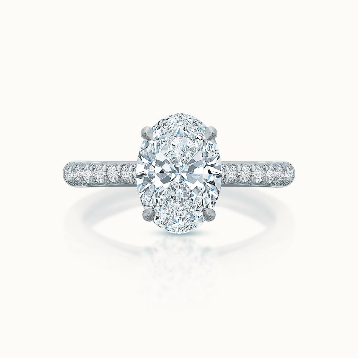 Lennon Oval Diamond Solitaire