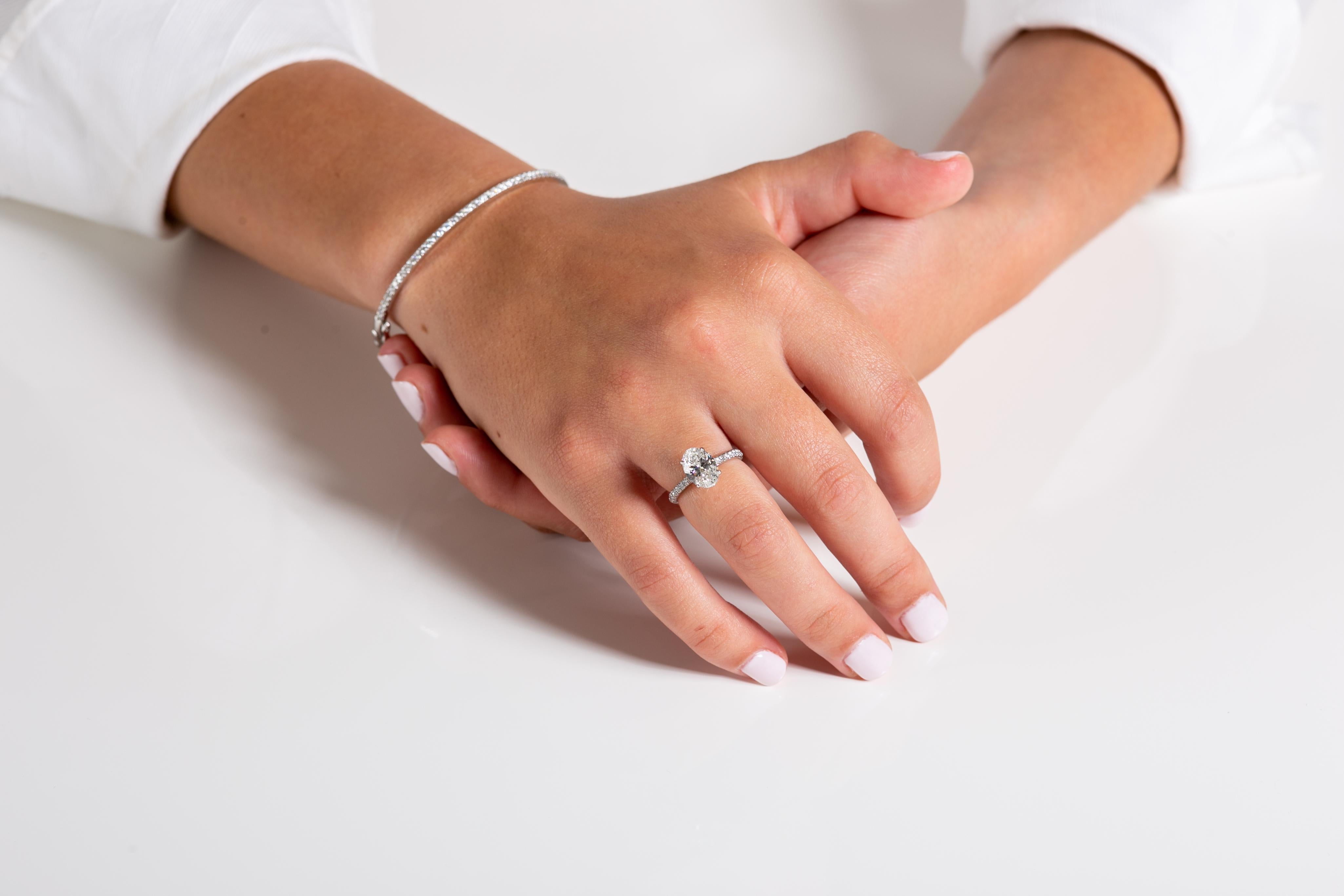 Lennon Oval Diamond Solitaire