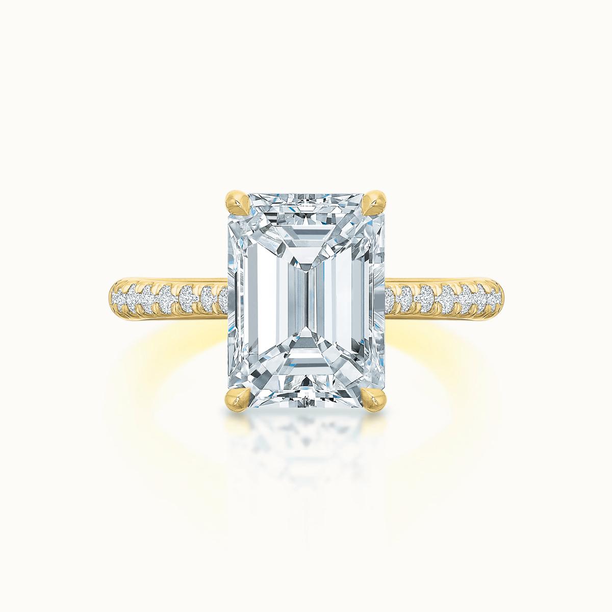 Lennon Emerald Cut Diamond Solitaire