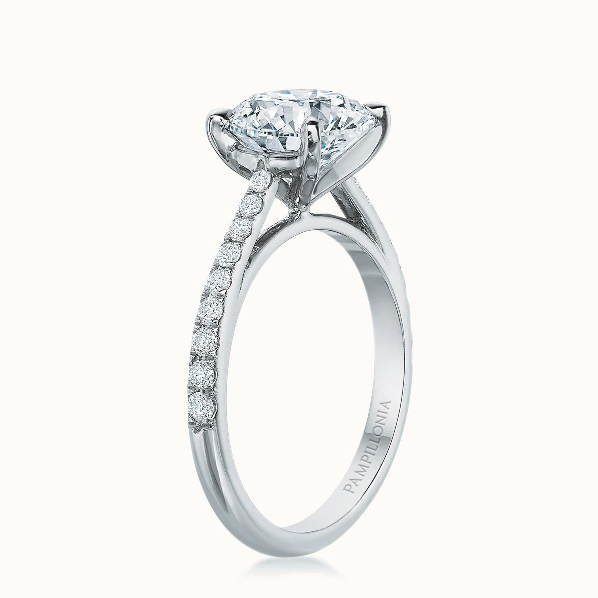 Lennon Round Diamond Solitaire 2.50 ct