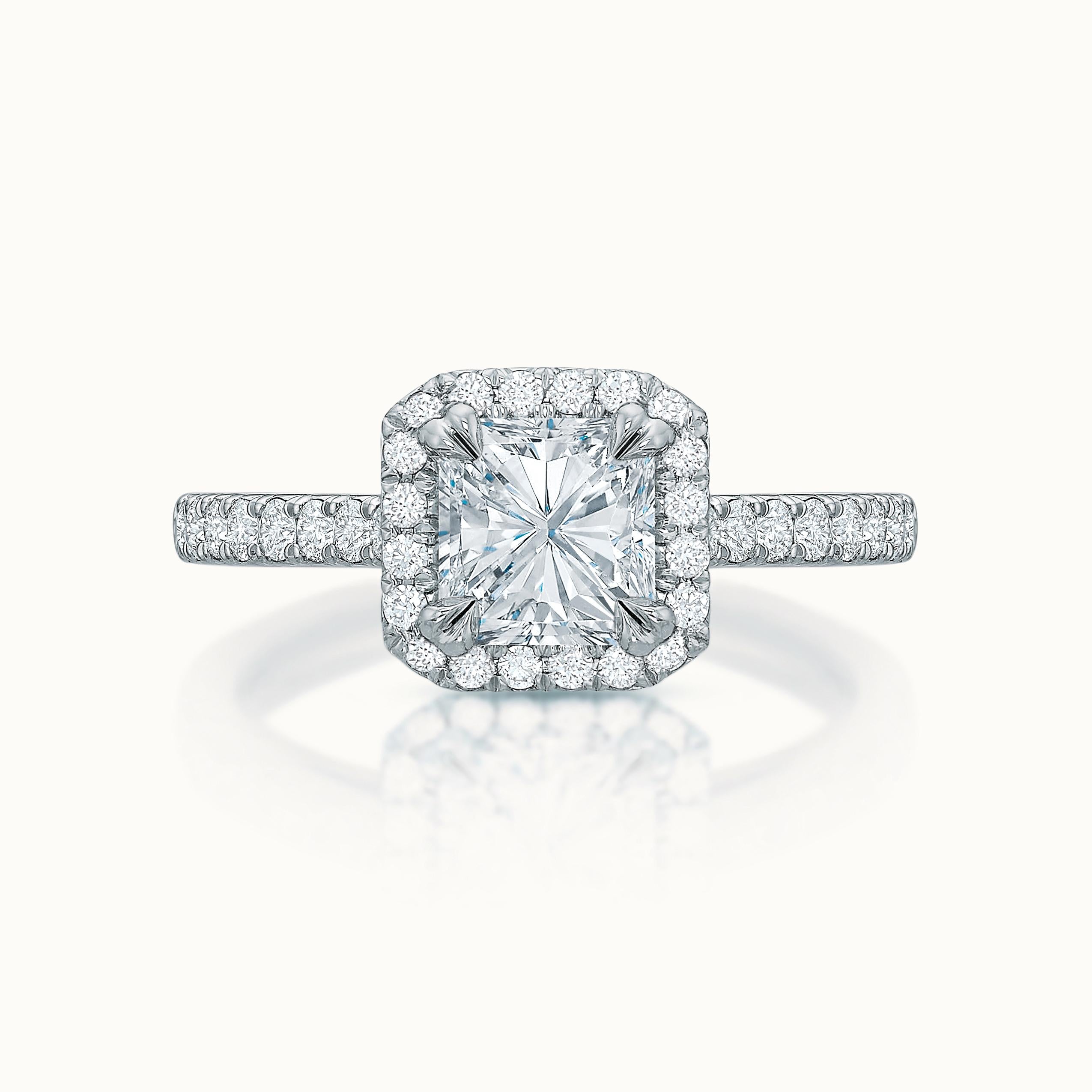 Kate Diamond Halo Radiant Cut