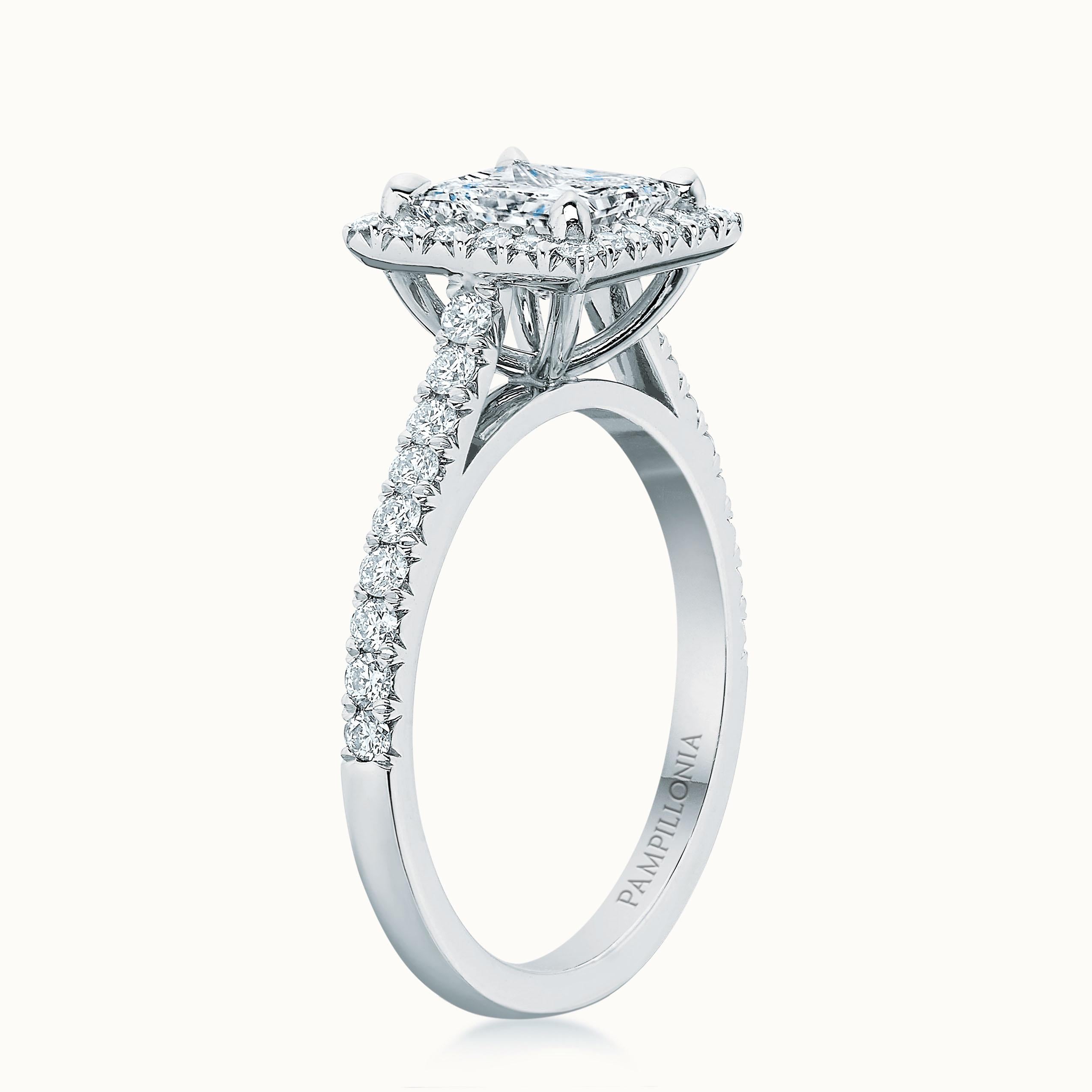 Kate Diamond Halo Radiant Cut