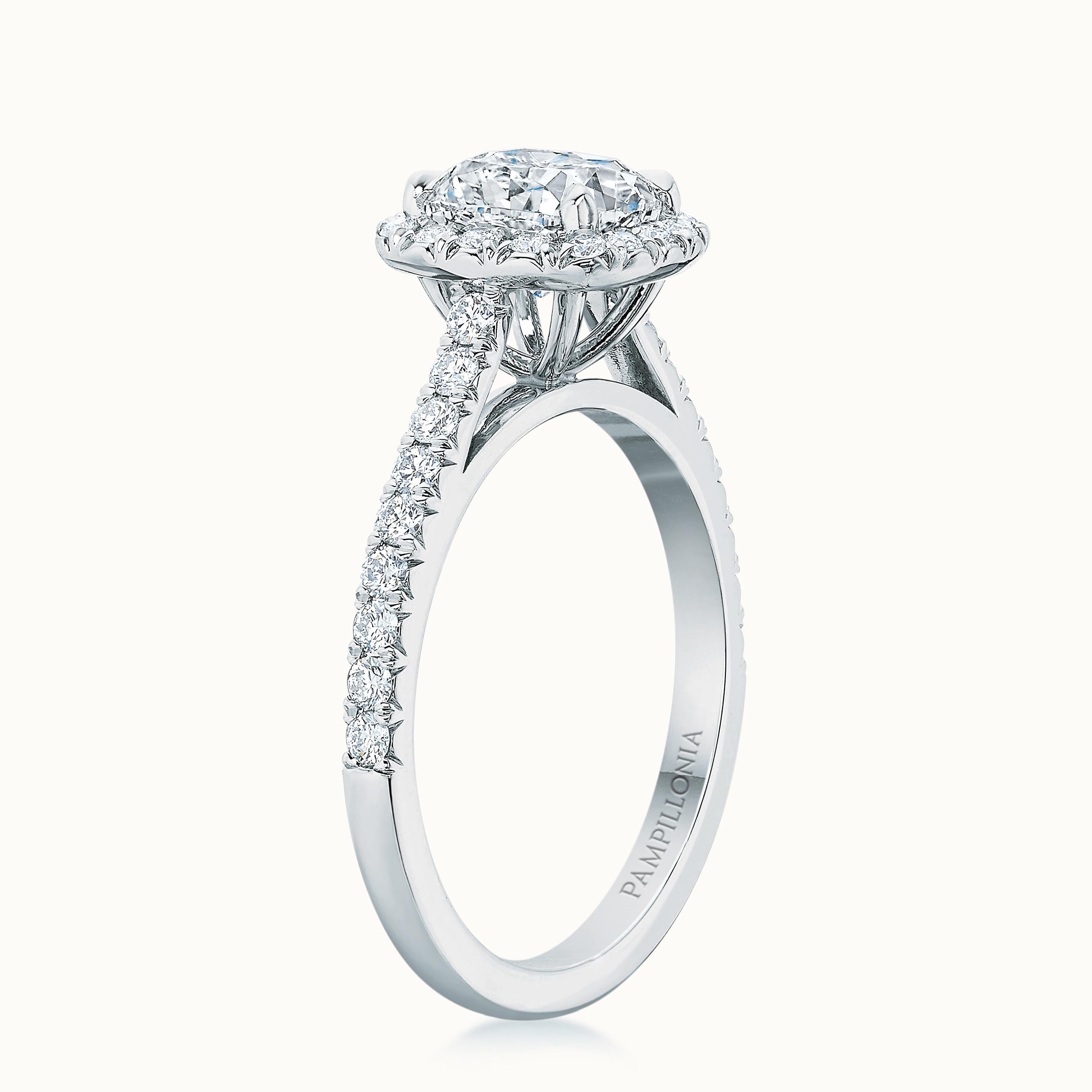 Kate Diamond Halo Cushion