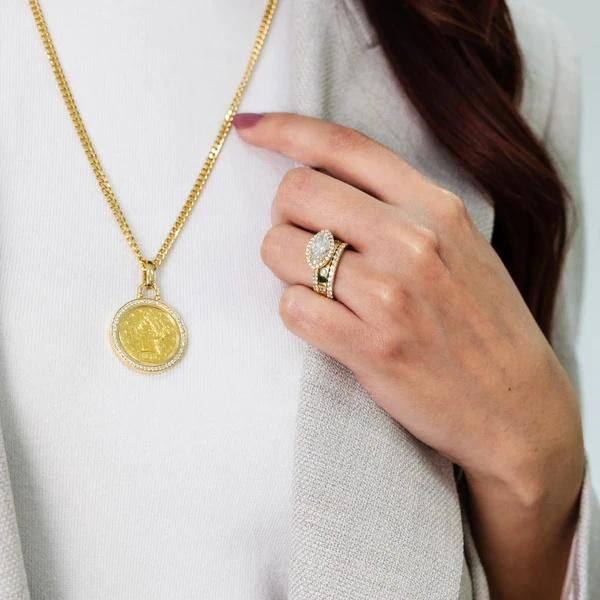 Kate Diamond Halo East & West Marquise