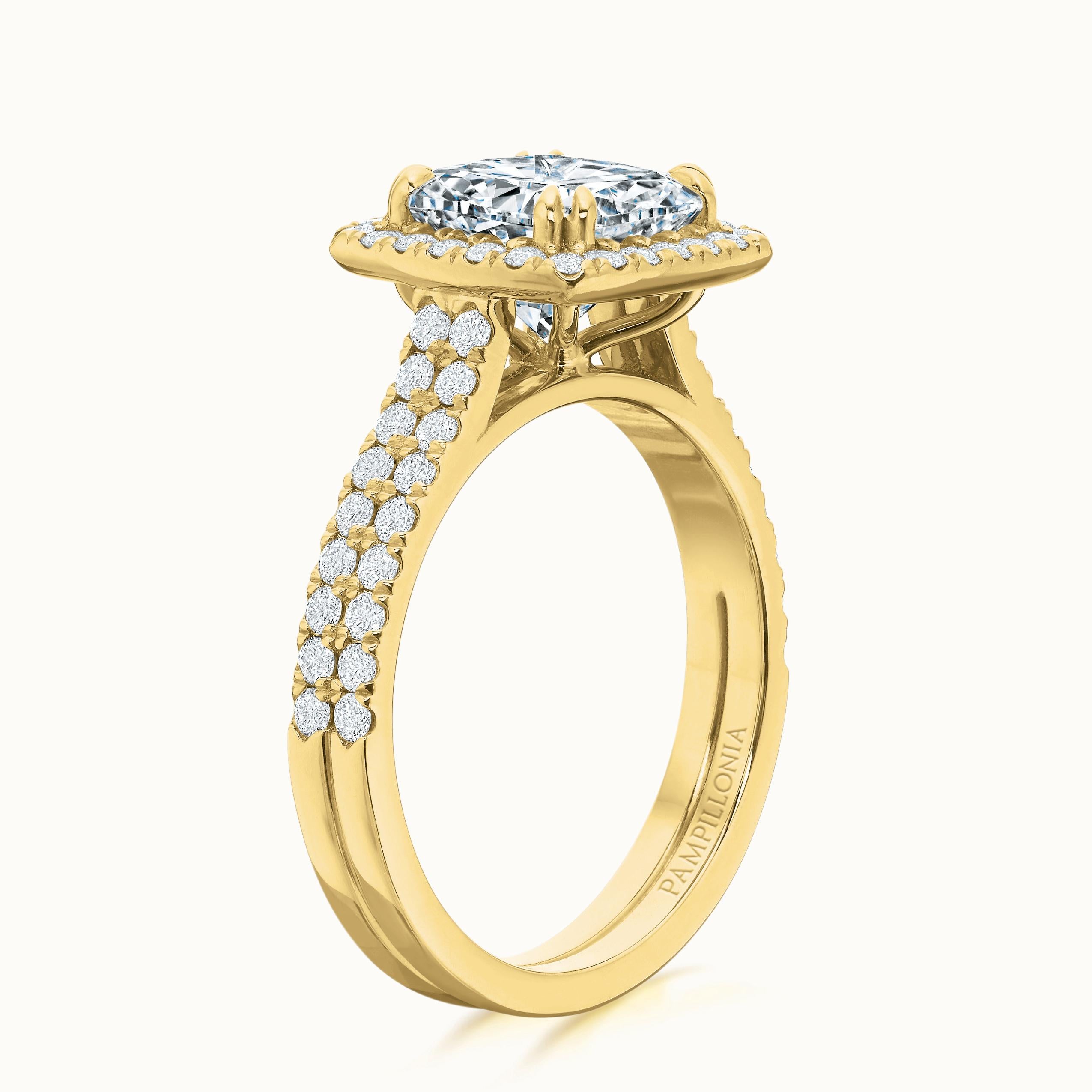 Kate Double Row Cushion Cut Diamond