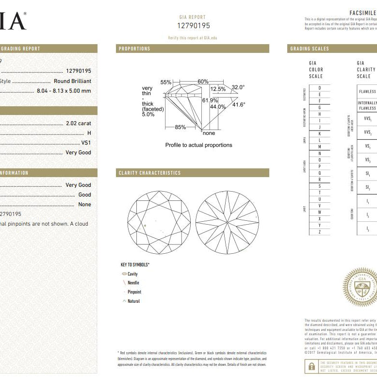 Lennon Round Diamond Three Stone Ring