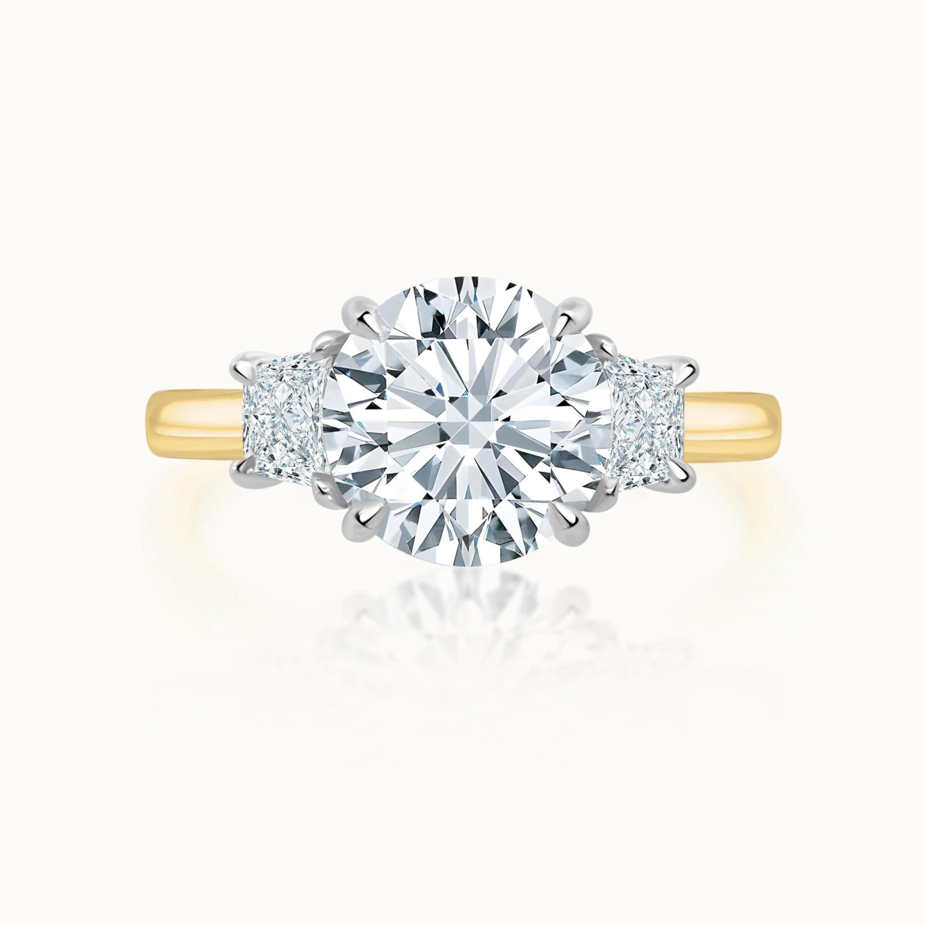 Lennon Round Diamond Three Stone