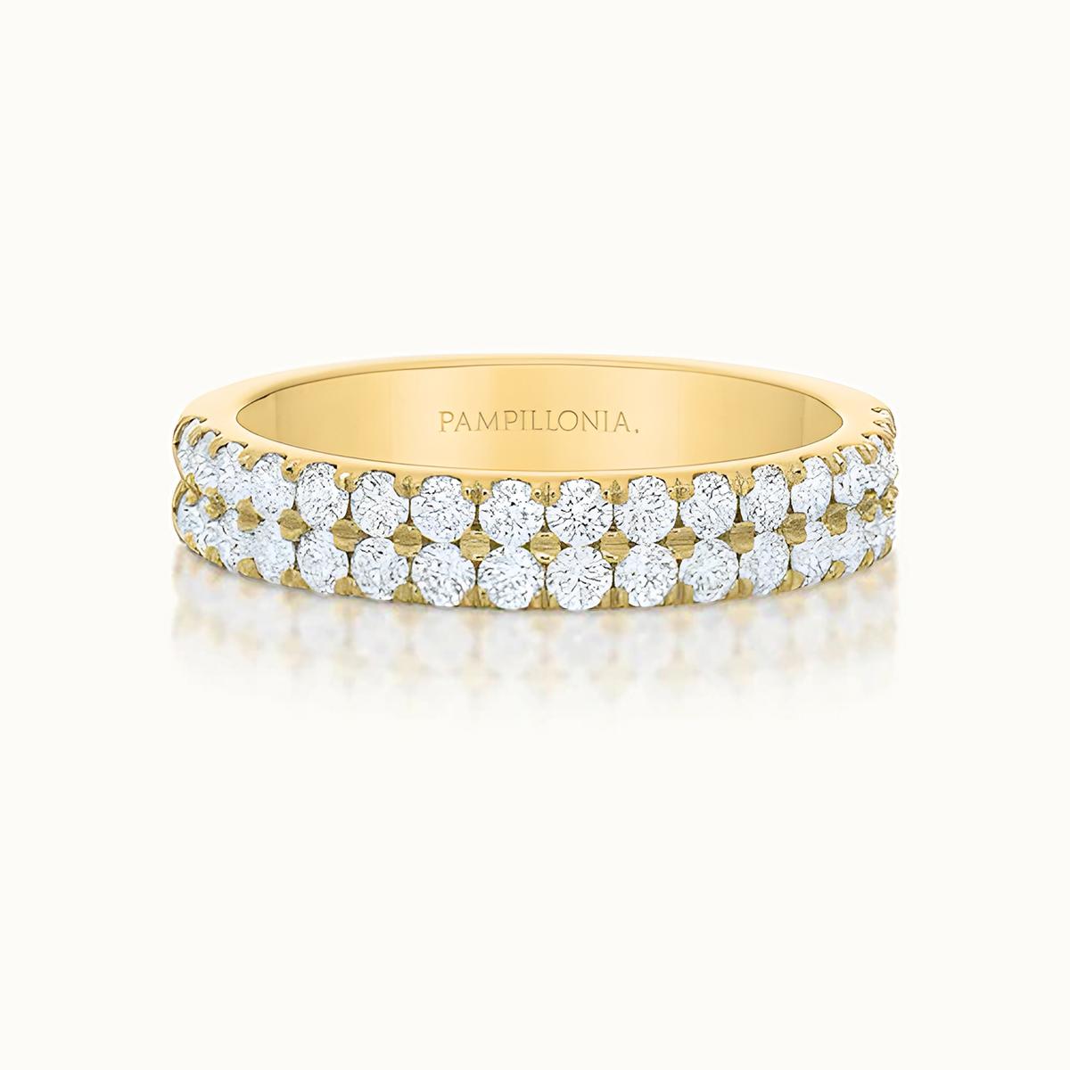 Lennon Double Row Diamond Band