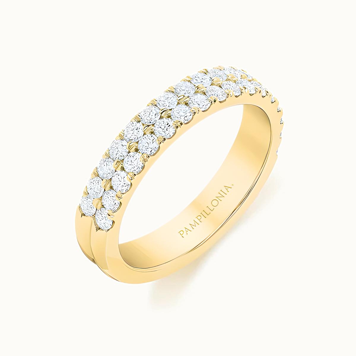 Lennon Double Row Diamond Band