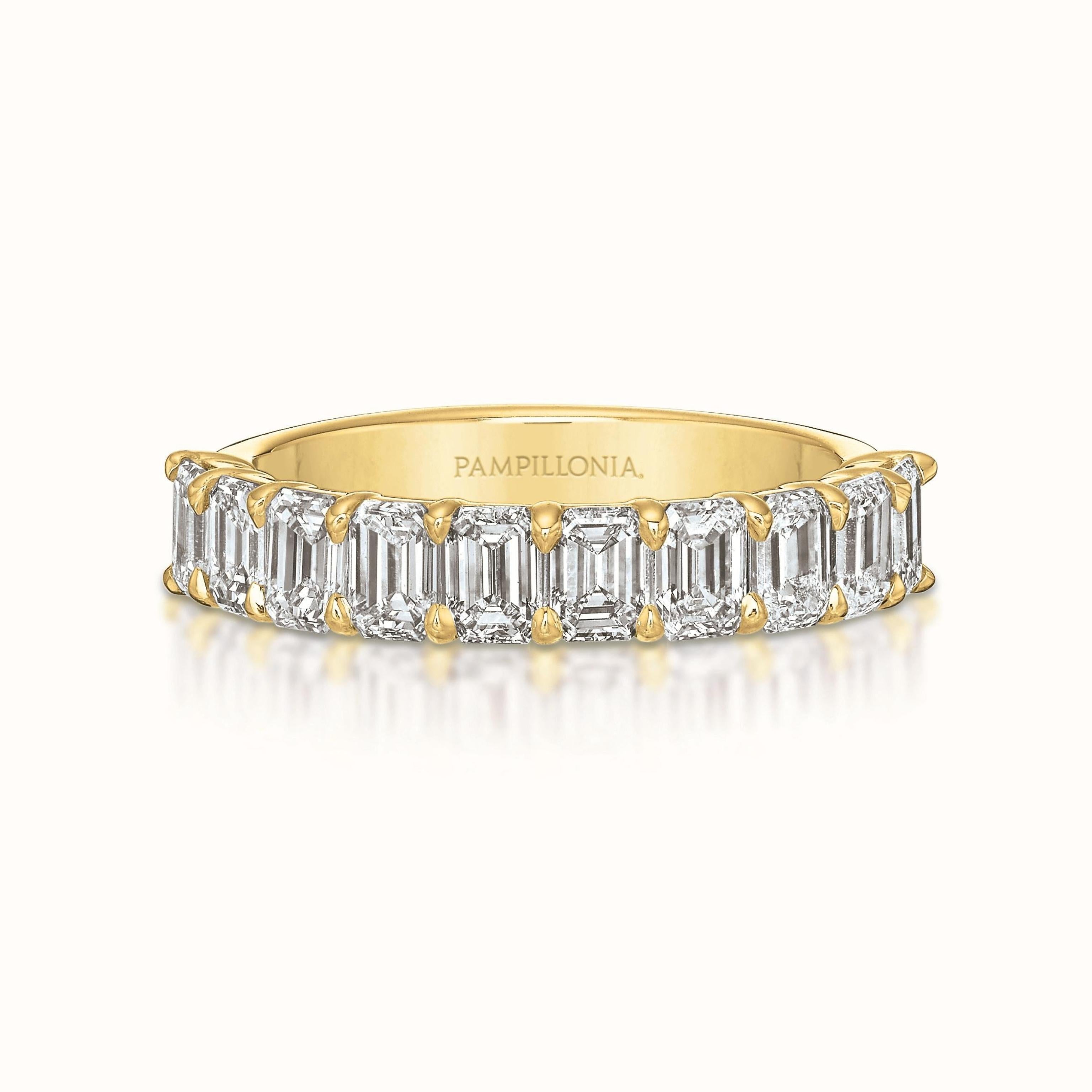 Savannah Emerald Cut Diamond Band