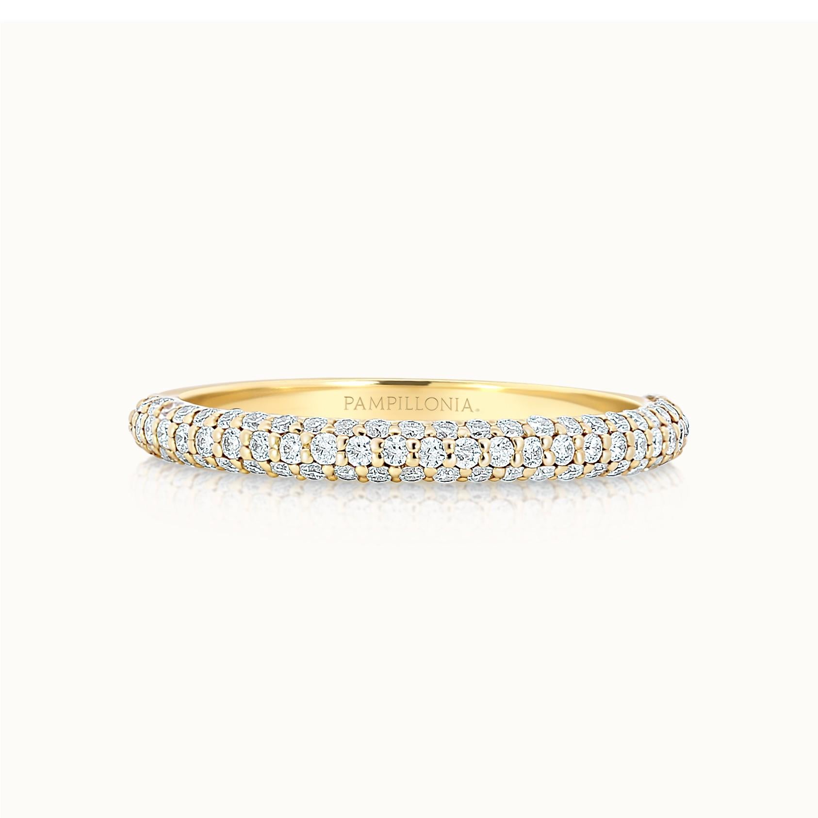 Kathleen Rolled Pave Band