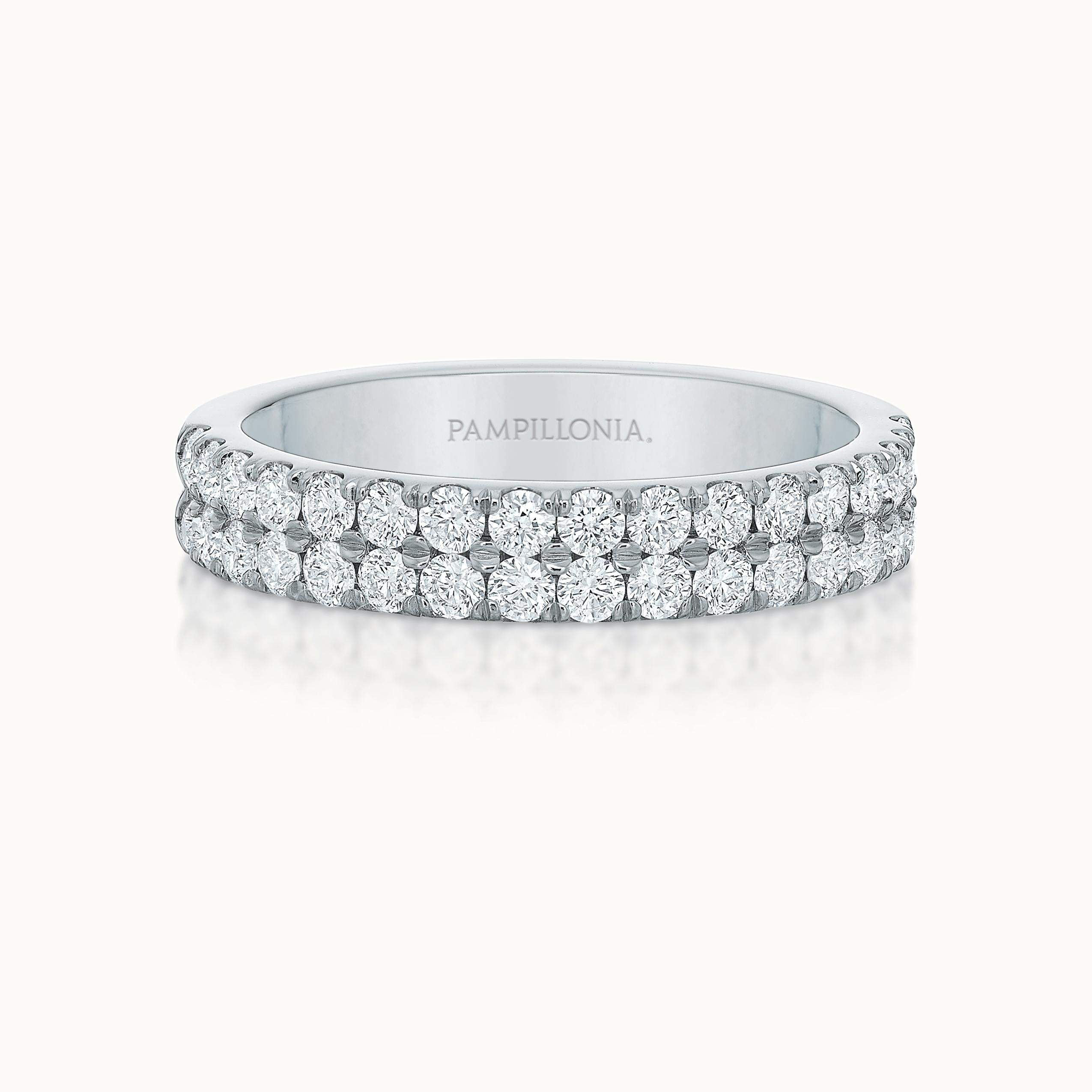 Lennon Double Row Diamond Band