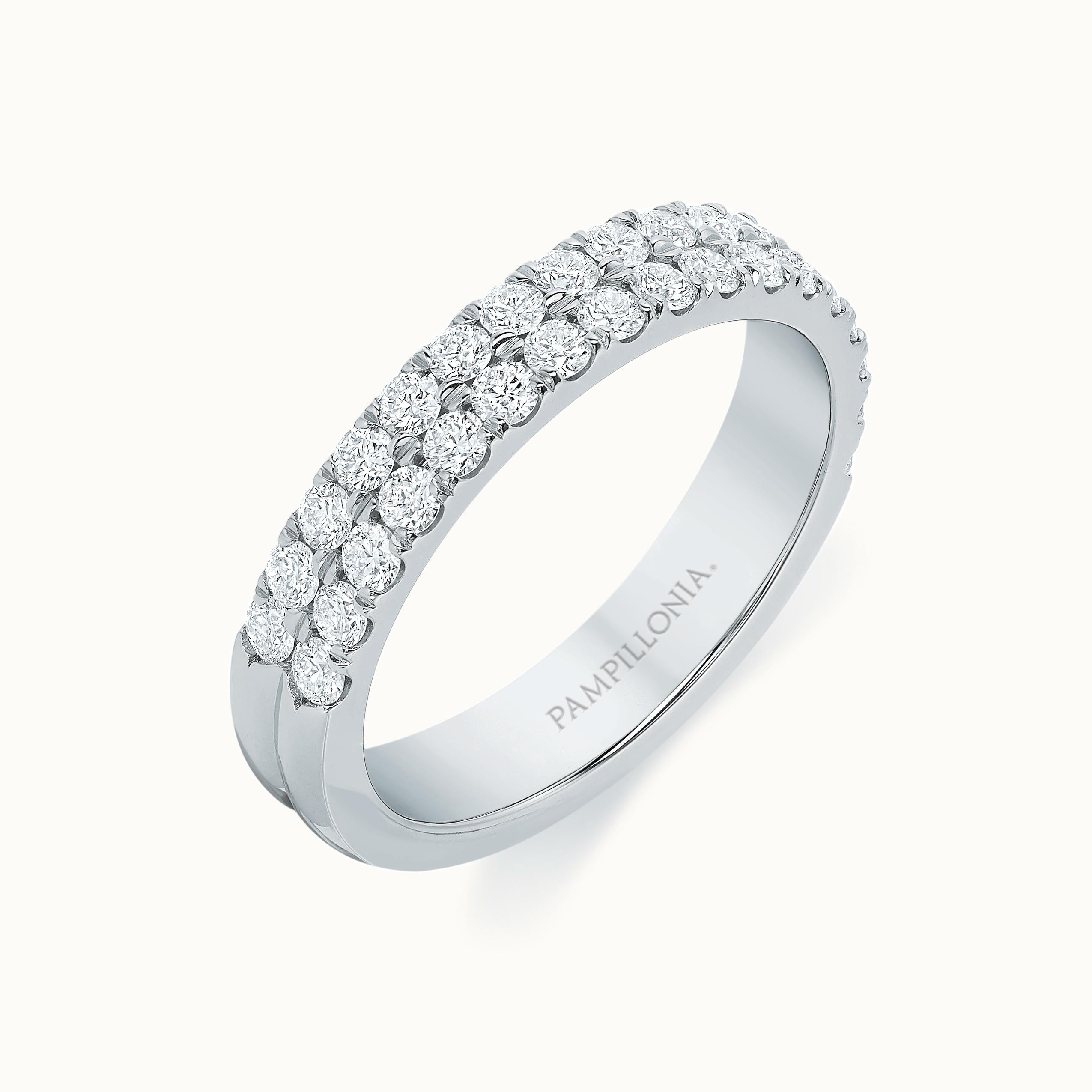 Lennon Double Row Diamond Band